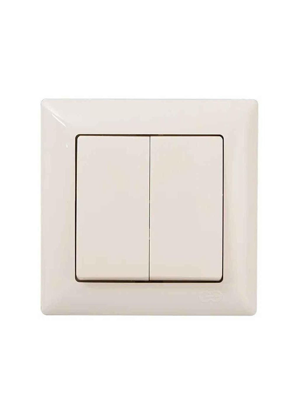 Вимикач крем 2кл. VISAGE ТМ Gunsan (305765509)