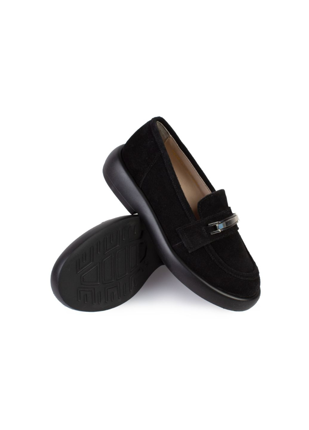 Туфли лоферы женские бренда 8200545_(1) ModaMilano на среднем каблуке