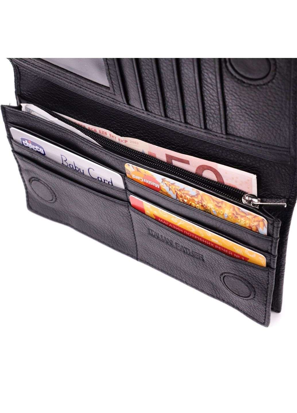 Жіночий шкіряний гаманець 9,5х18,5х1,5 см st leather (288047253)