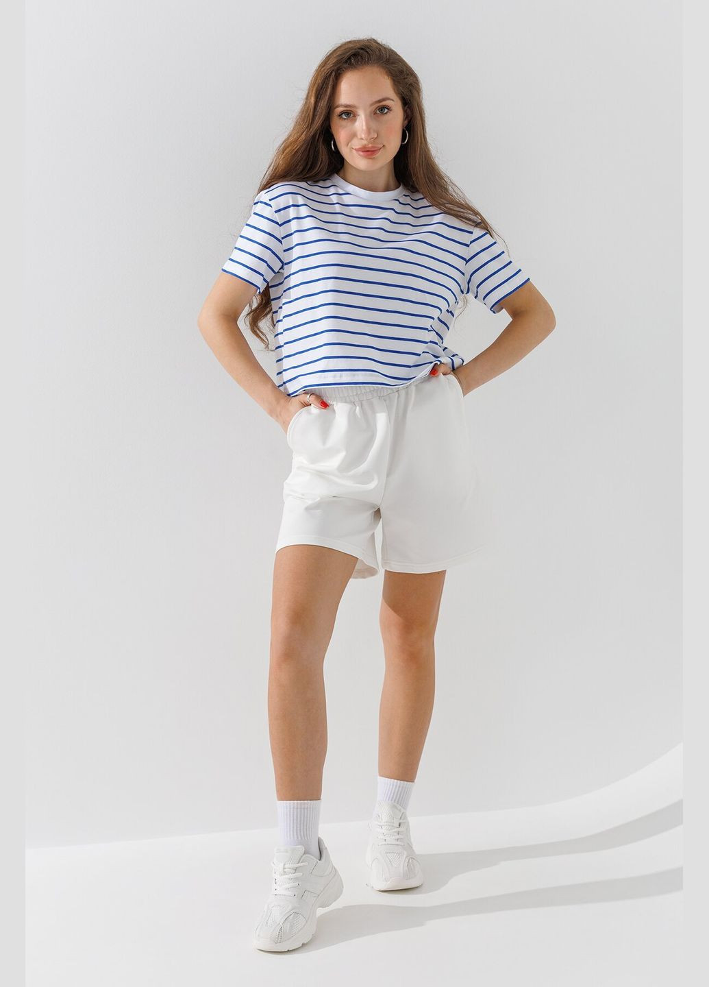 Шорти однотонні жіночі WBC02406 shop (2000990683441) LAWA Шорти трикотажні (299002000)