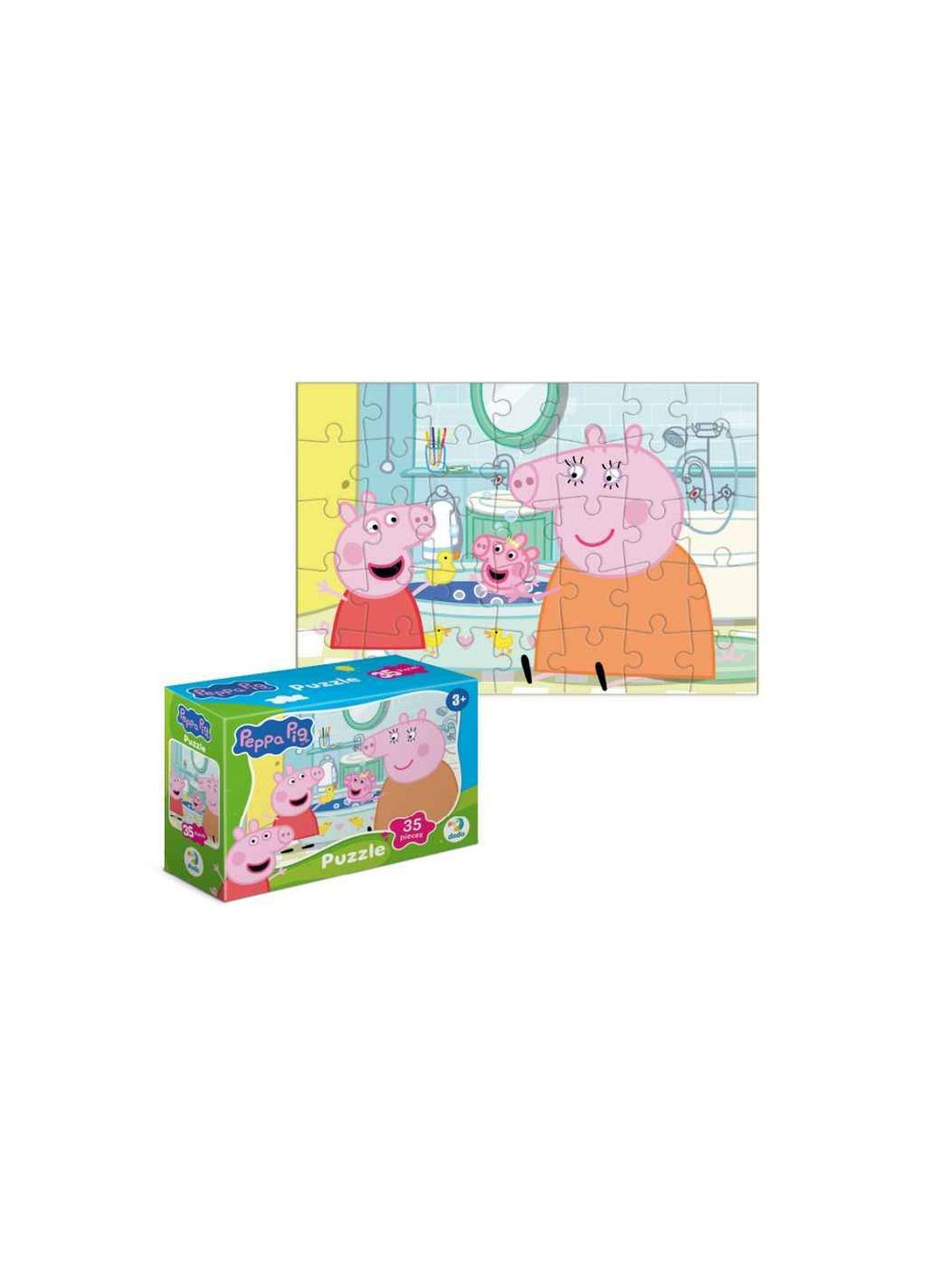 Пазлы мини 35эл. Peppa Pig. Уточки в ванной 200679 ТМ DODO No Brand (390058303)