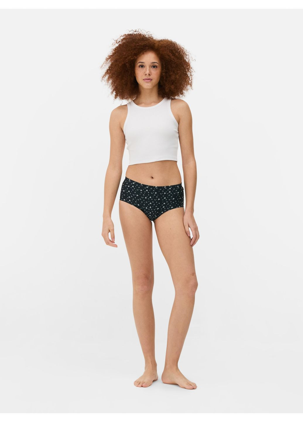 Трусы Sport,черный в белые узоры, Primark (353309629)