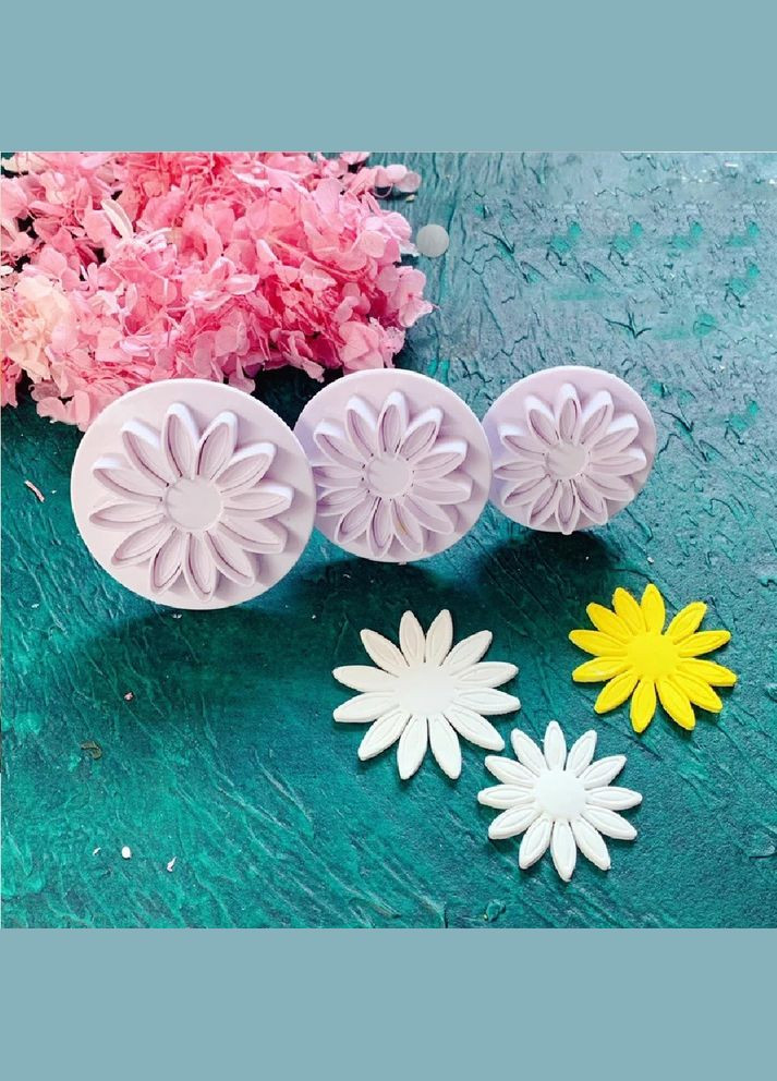 Плунжер кондитерський для печива/мастики "Sunflower" 3пр/наб 21*9см Home (315745377)