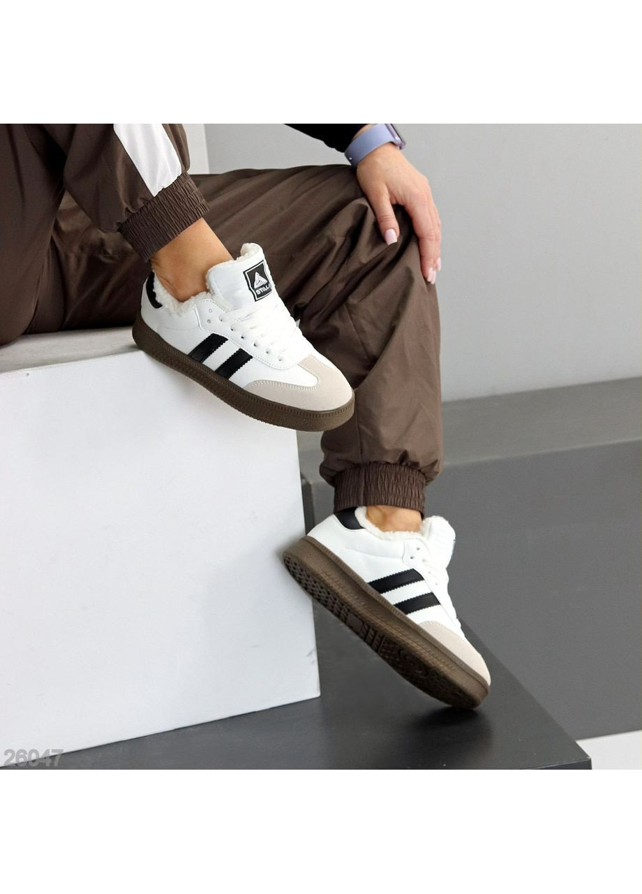 Серые утеплённые кеды rino No Brand