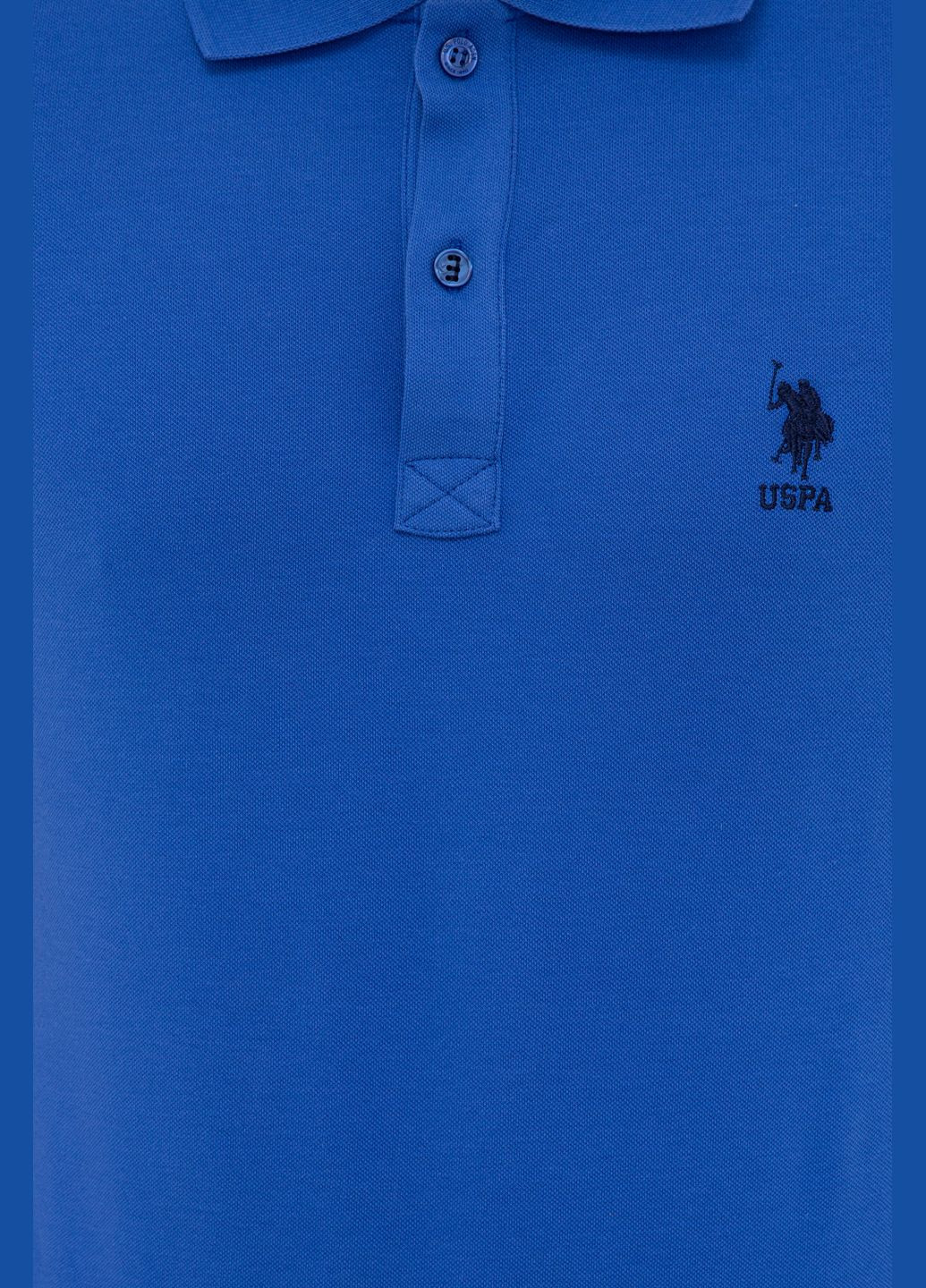 Синя футболка поло u.s. polo assn. чоловіче U.S. Polo Assn.