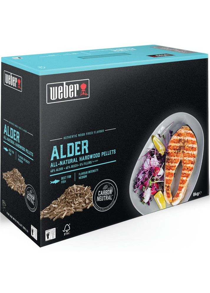 Дерев'яні пеллети Alder 8 кг 18290 Weber (358060071)