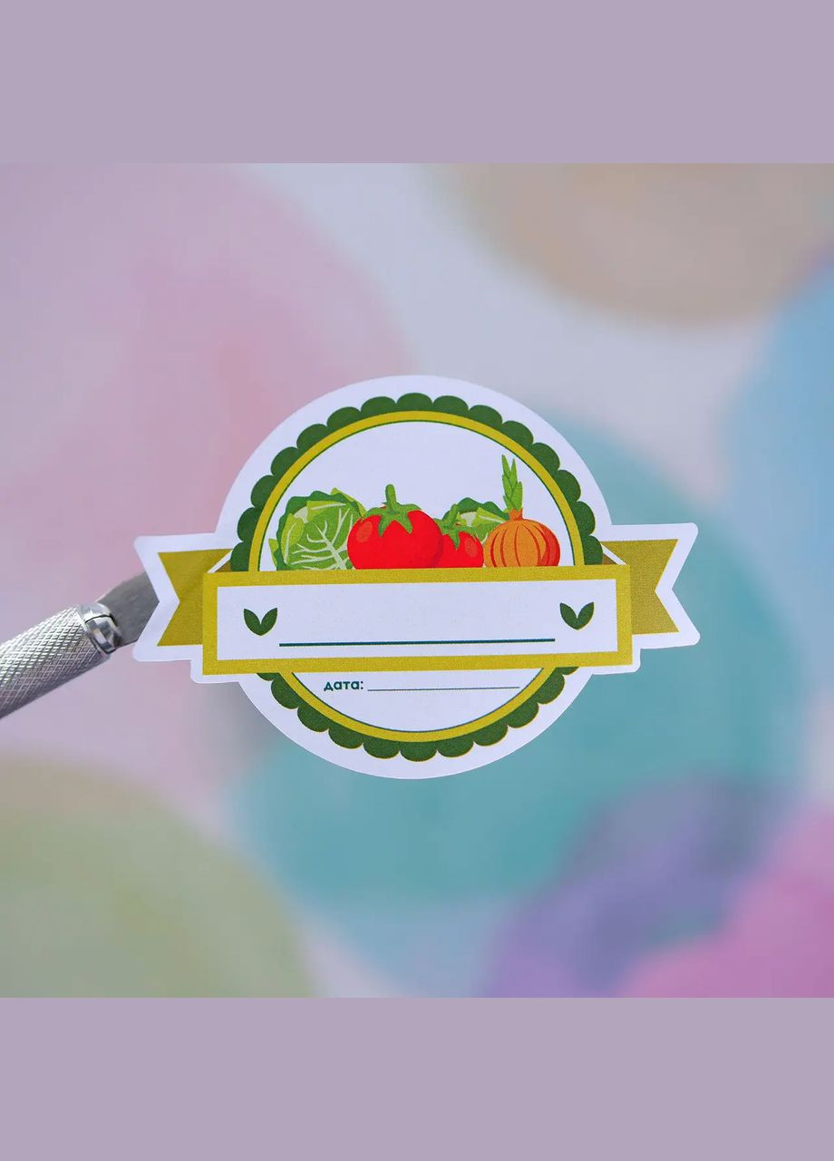 Наклейки этикетки на банки "Домашняя консервация Овощи" 70х50мм, 35 шт. Kitchette (301796717)