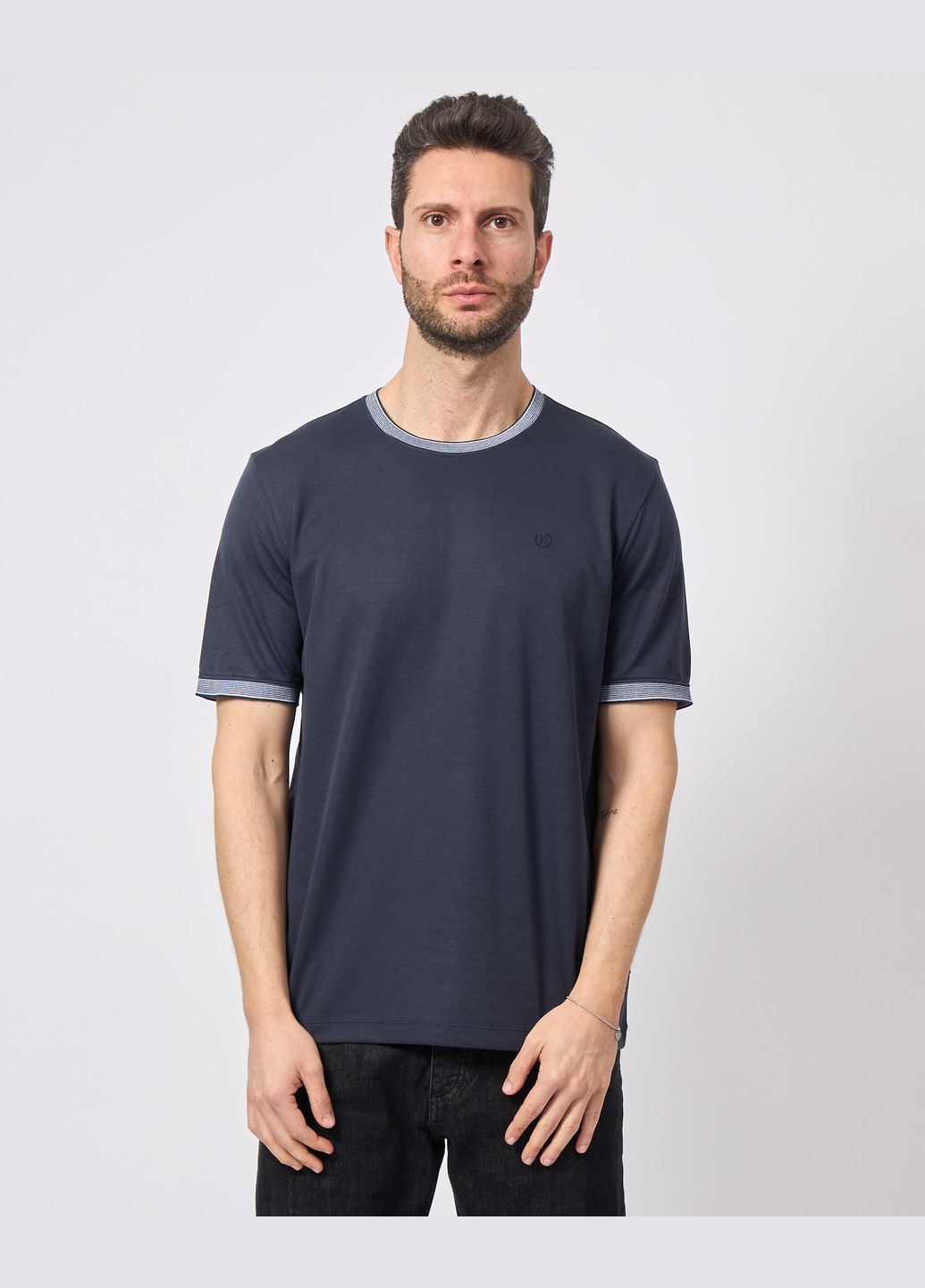 Синяя футболка-футболка мужская для мужчин Bugatti