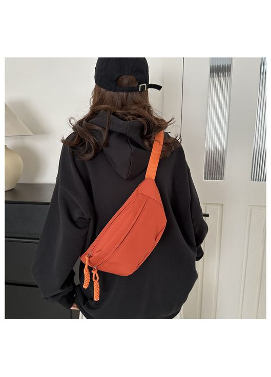 Бананка поясна сумка через плече помаранчева No Brand (326487590)