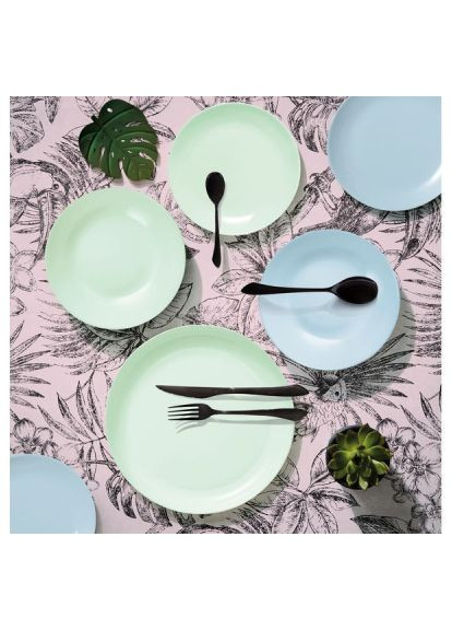 Тарелка Diwali Paradise Blue 25 см Обеденная (V5720) Luminarc Diwali Paradise Blue 25 см Обідня (366663190)