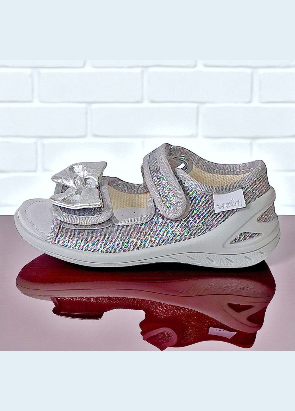 Ортопедичні відкриті тапочки капчики текстильні босоніжки на липучках валді єва Waldi (345647873)