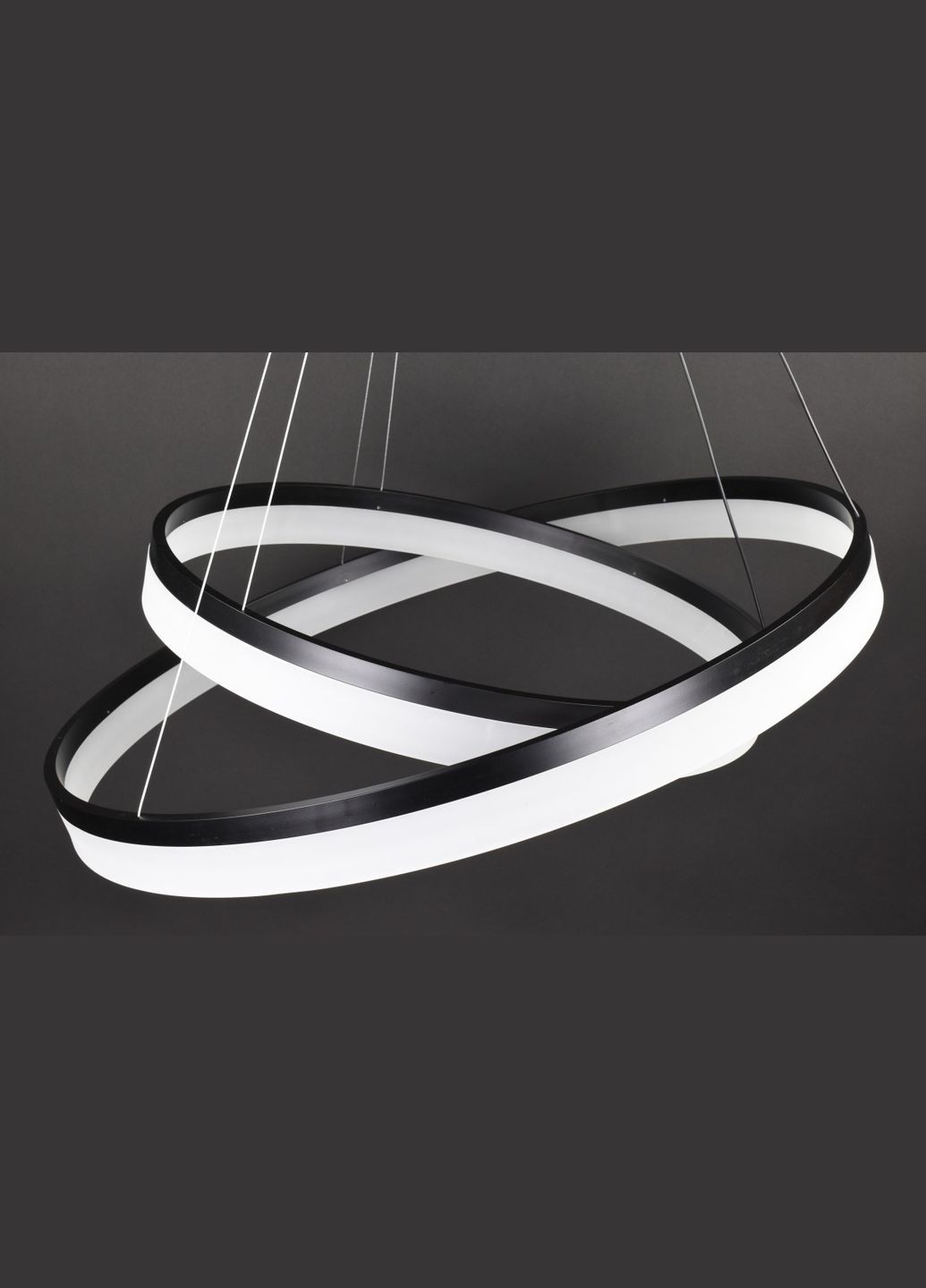 Люстра светодиодная подвесная LED светильник для квартиры на потолок лэд 27852 Черный 35-150х80х80 см. Sunnysky (364768246)