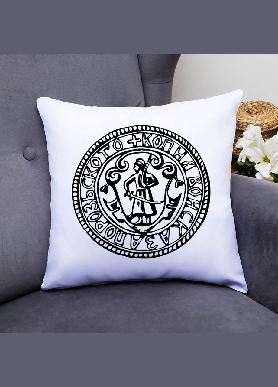 Подушка декоративная с принтом "Монета запорожского войска" Push IT Кавун (316095498)