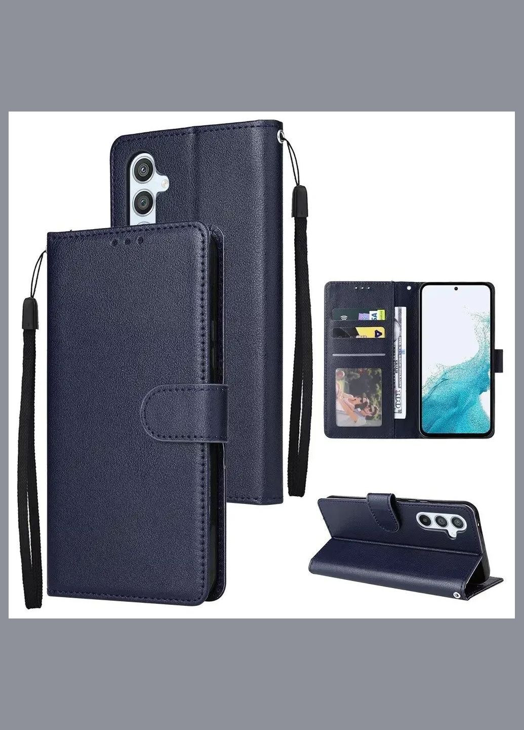 Чохол-книжка для Samsung Galaxy A56 Синій магніт шнурок Ultimate Experience (324260792)