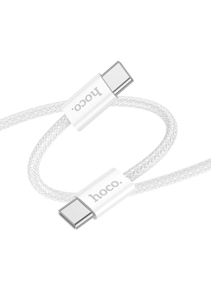 Кабель USB X104 Source 60W Type-C to Type-C 1m Білий Hoco (317631357)