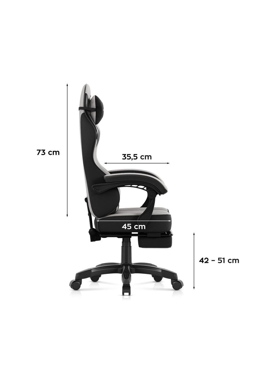 Компьютерное кресло Force 3.7 Grey ткань Huzaro (365310030)