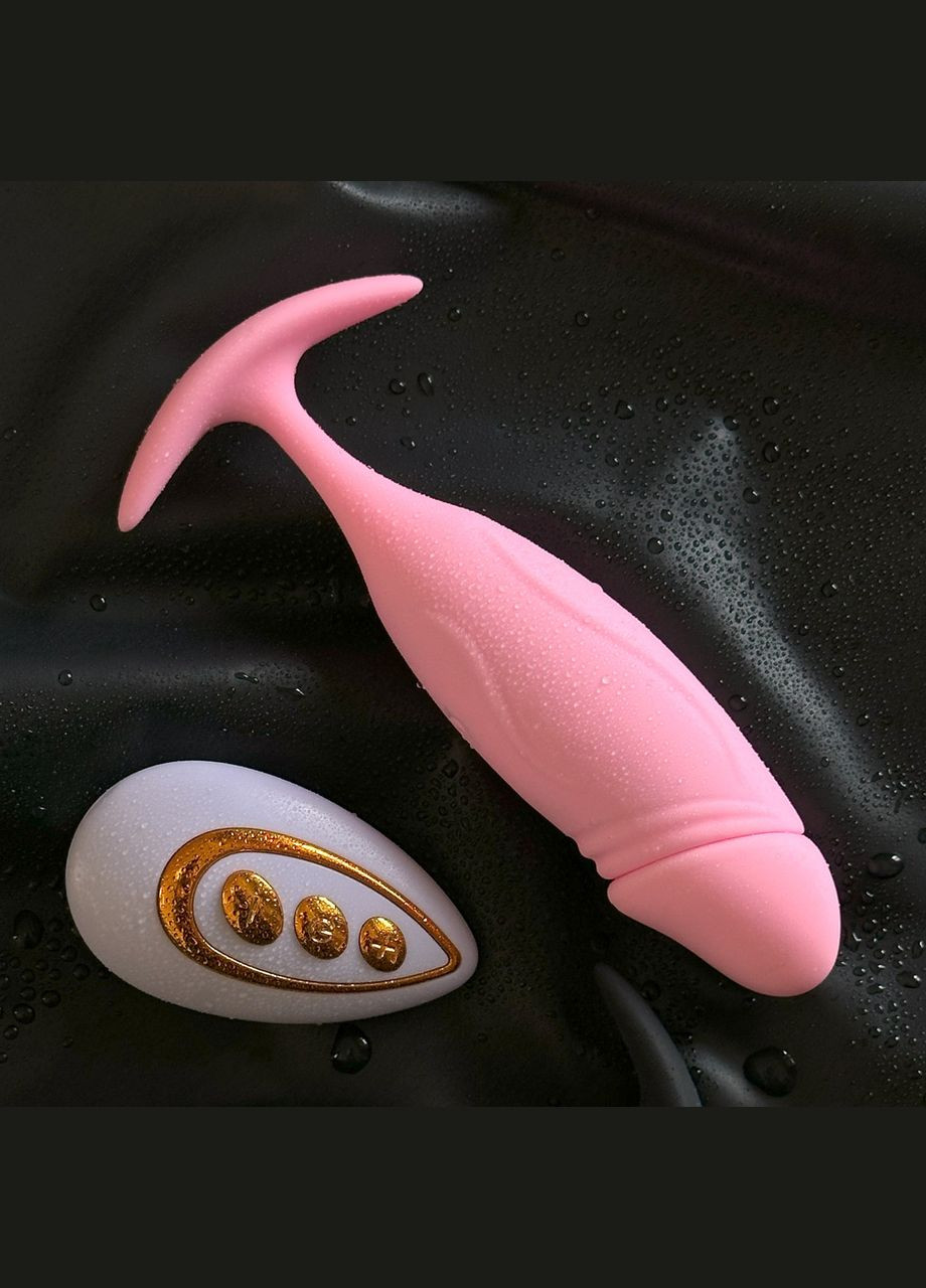 Массажер простаты с вибрацией с пультом управления стимулятор розовый No Brand (341309929)