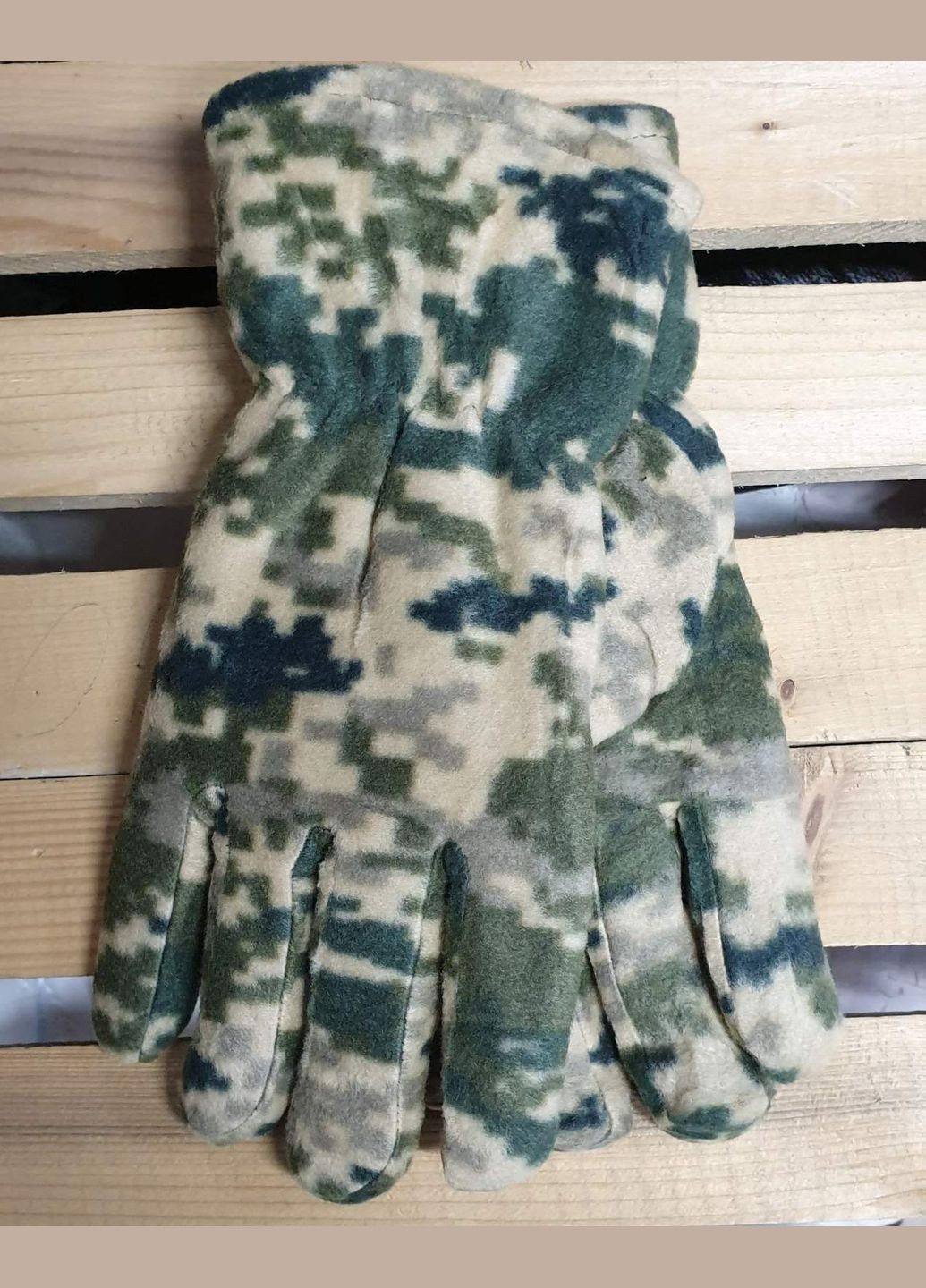 Двойные флисовые мужские перчатки, большой размер No Brand (302752416)