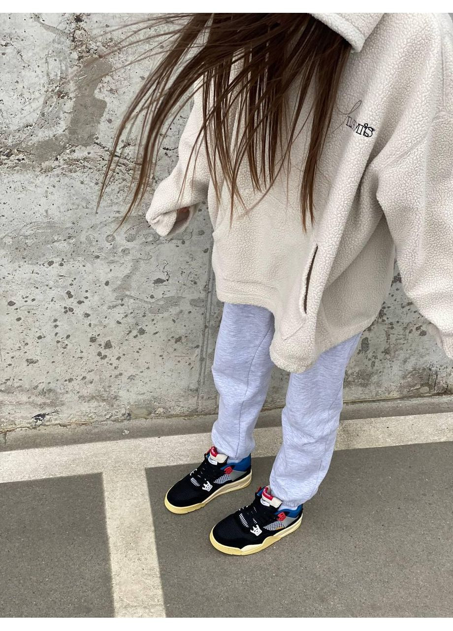 КРОССОВКИ ЖЕНСКИЕ NIKE AIR JORDAN RETRO 4 OFF NOIR НАЙК АИР ДЖОРДАН No Brand чёрные демисезоны (367176167)