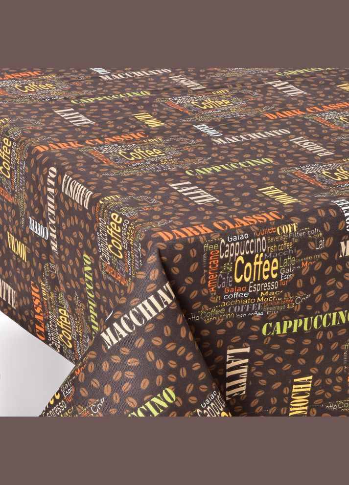 Скатертина 140х170 см з пляма і водовідштовхувальним просоченням бавовна кава IDEIA (318501188)