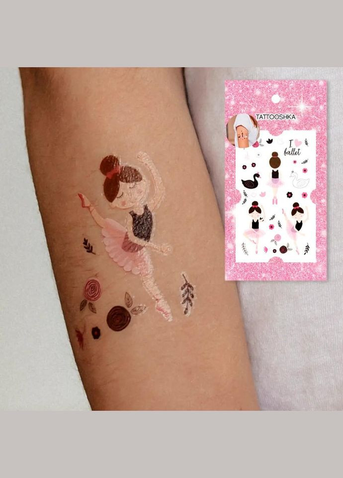 Набор временных татуировок "Балерина" EC-402 No Brand (330604828)