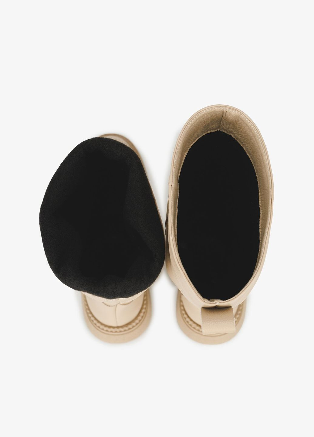 Осенние сапоги женские m81 бежевый shop (2000990860125) Stepln