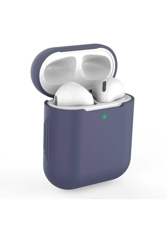 Чохол для навушників Темно синій No Brand Airpods 1/2 (326803420)