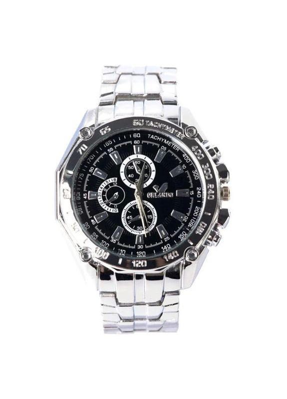 Мужские спортивные наручные часы «Orlando Black» с металическим браслетом China (366874799)