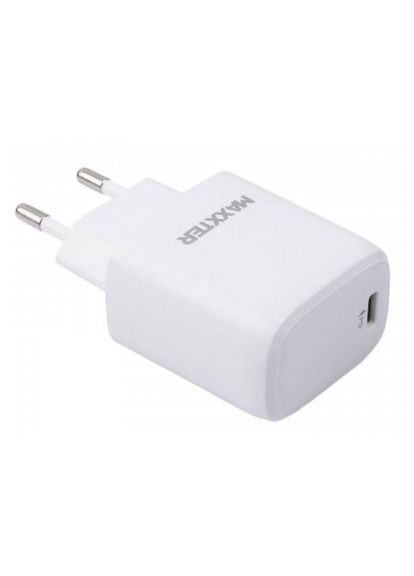 Зарядное устройство USB + cable USB-C to Lighting (PD 20W) (WC-PD-CtL-01) Maxxter USB + cable USB-C to Lighting (PD 20W) (370018167)