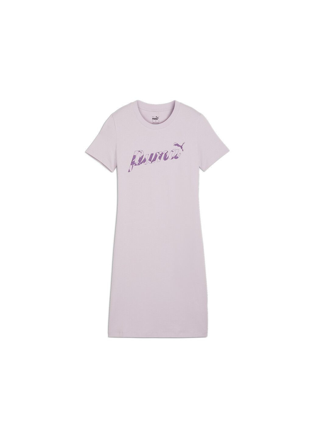 Фиолетовое спортивное платье ess+ blossom women's dress Puma однотонное