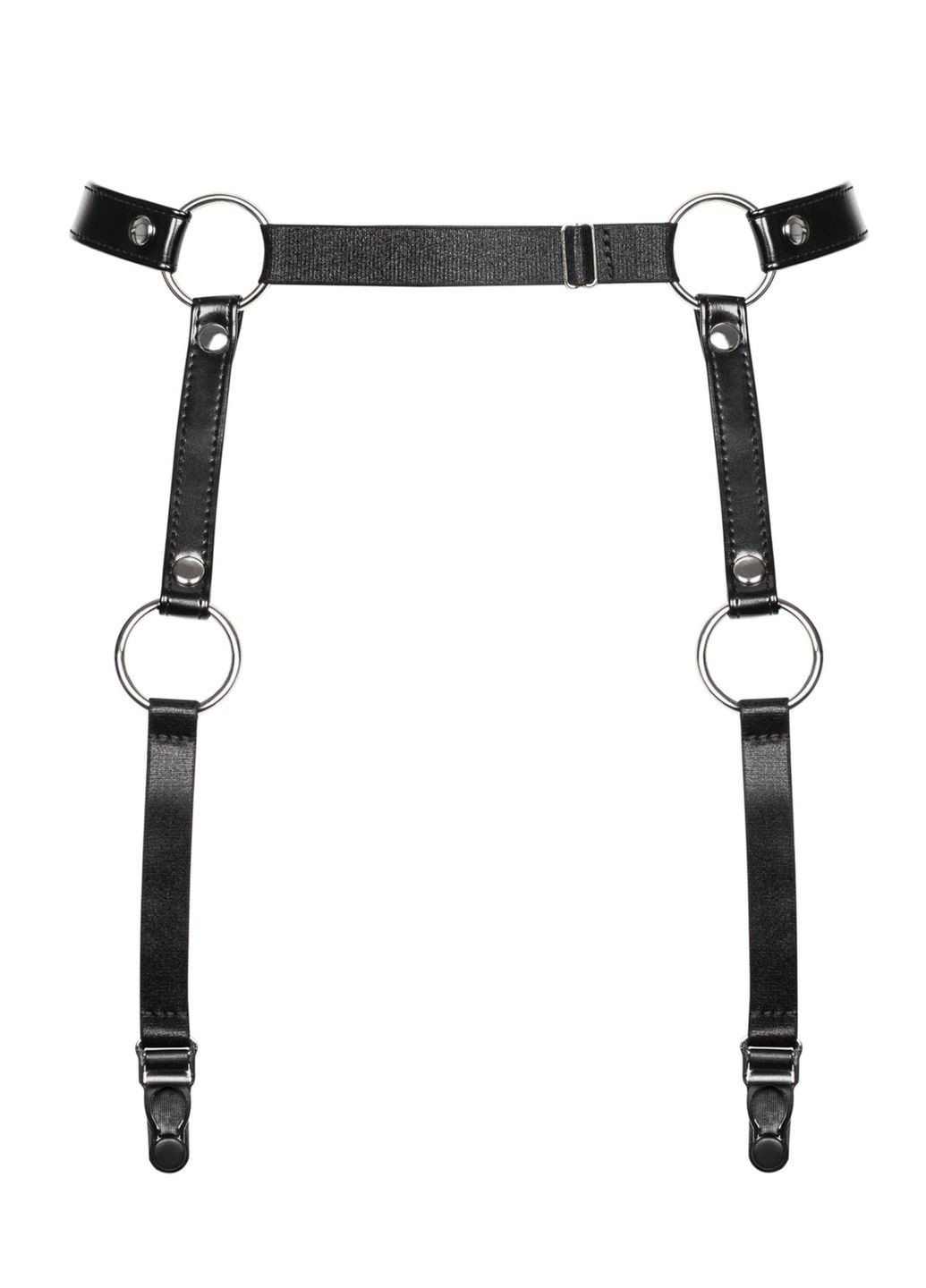 Чорний демісезонний a741 garter belt black Obsessive