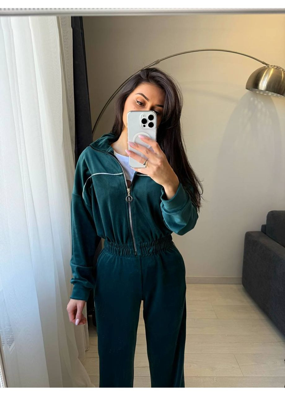 Костюм (кофта, штани), колір Темно-зелений No Brand (361124389)