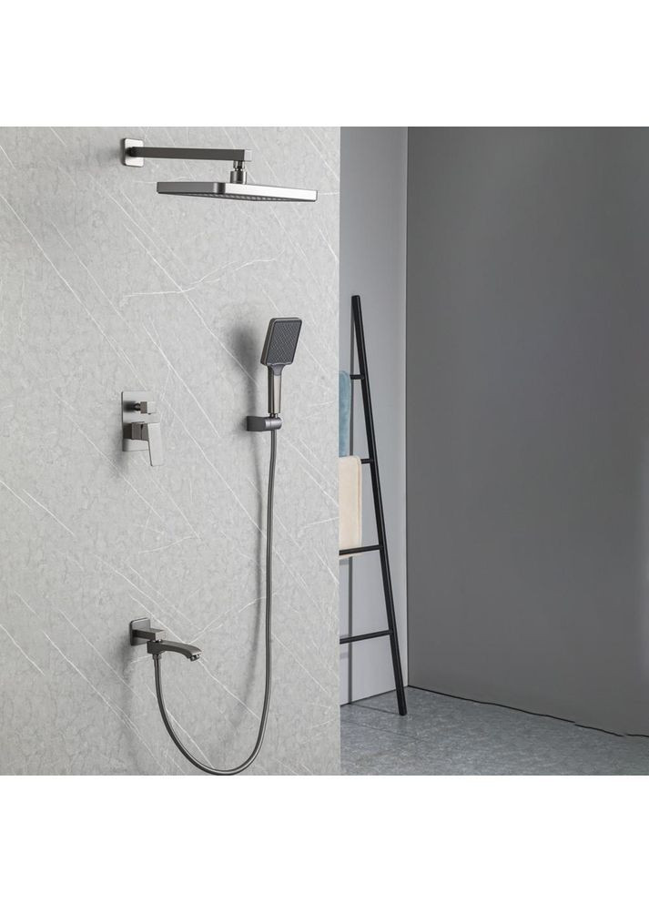 Встроенная душевая система F7176-9, 3 функции, латунь, оружейная сталь Frap (372994937)