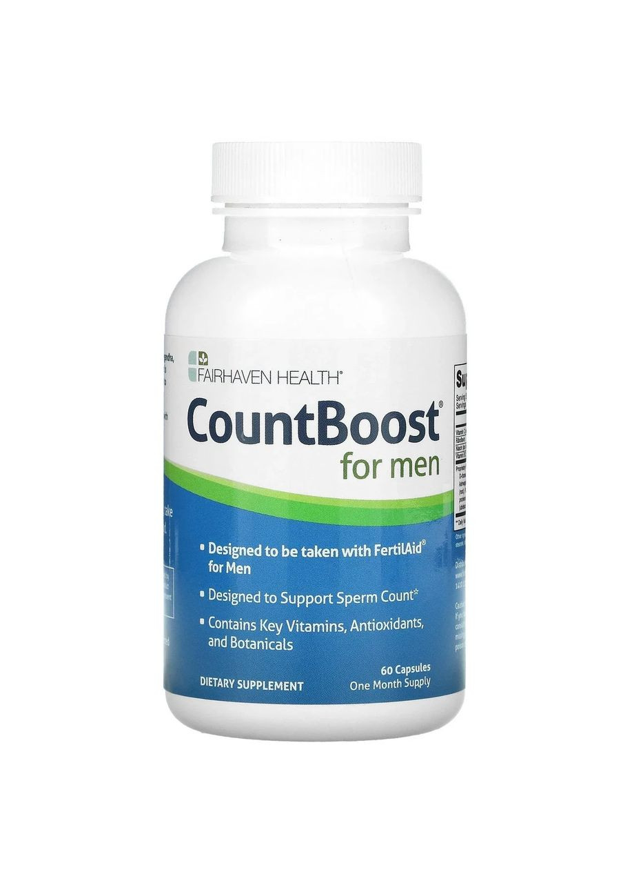 Репродуктивне здоров'я чоловіків (CountBoost) 60 капсул Fairhaven Health (361114467)