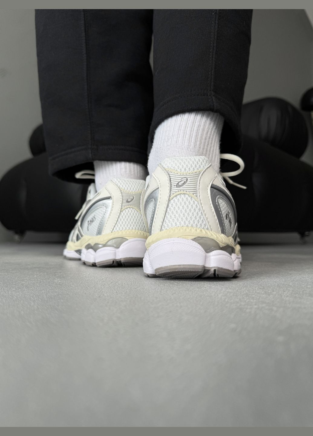 Кросівки жіночі і чоловічі Asics Gel-NYC grey beige | Асікс Гель-НЮК сірі бежеві No Brand сірі демісезони (316091162)