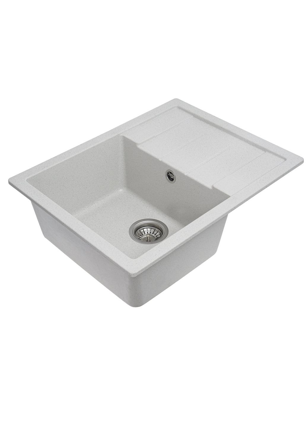 Гранітна мийка для кухні INTENSO 6550 матова Біла в крапку Valeso (357494737)