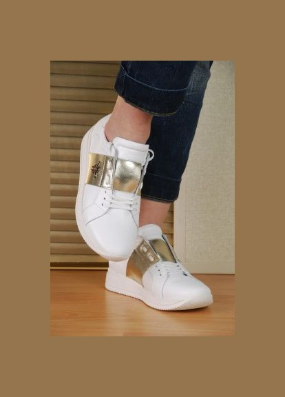 Білі шкіряні Кросівки жіночі Туреччина — Україна, розмір 37-24,0 No Brand білі (366704582)