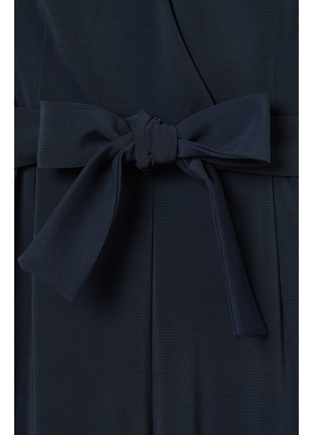 Женский комбинезон с поясом на завязи Н&М (56728) XXS Темно-синий H&M тёмно-синий деловой полиэстер