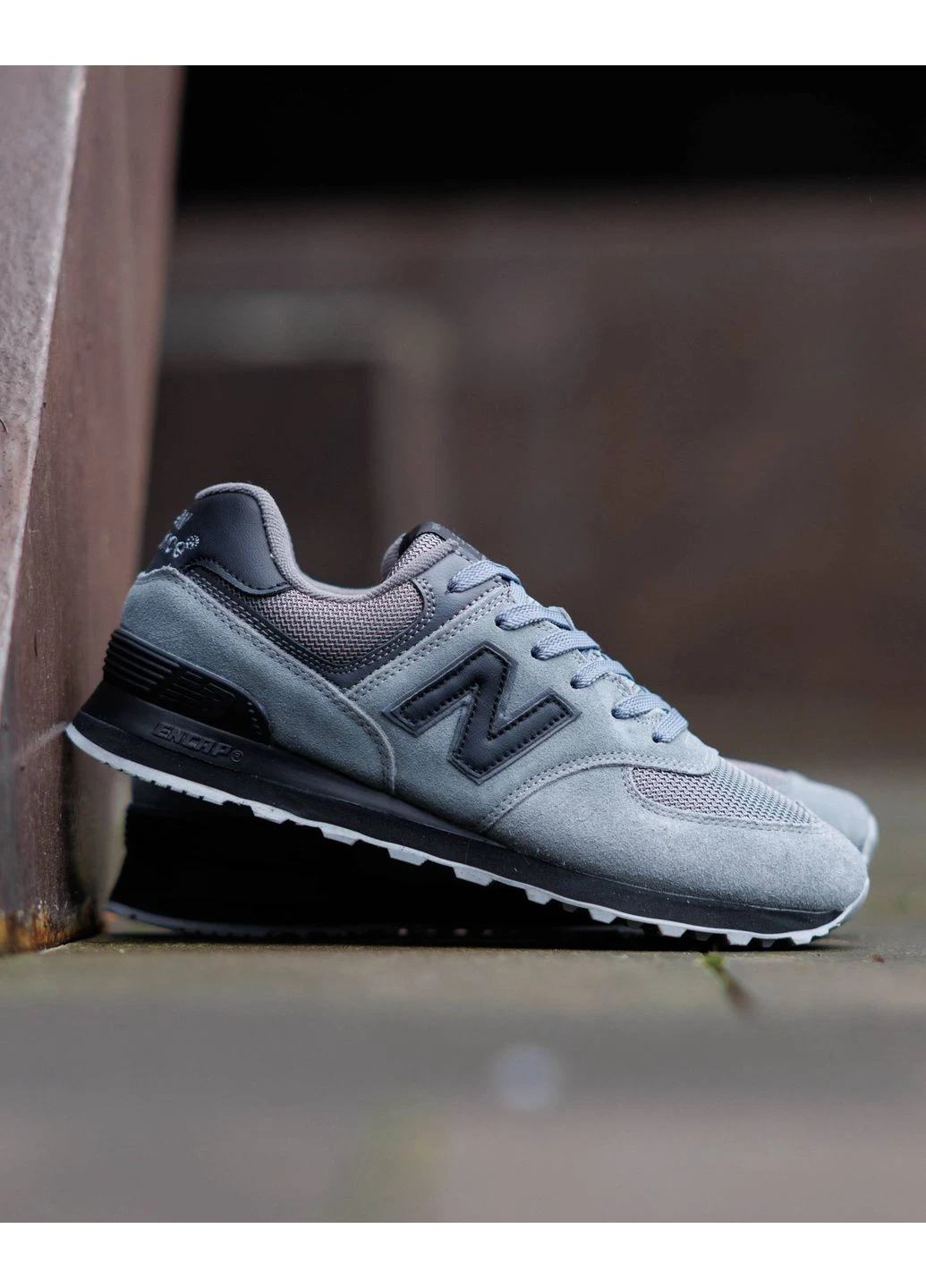 Комбіновані всесезон new balance 574 grey black white nd Vakko