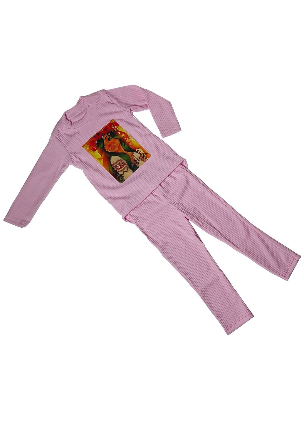 Розовый костюм мавка розовый на девочку весна осень 98 см FFC