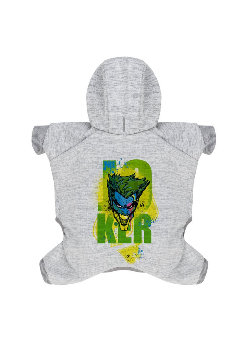 Комбинезон для собак Clothes, рисунок "Джокер", софтшелл, S35, B 48-53 см, С 30-35 см WAUDOG (355692651)