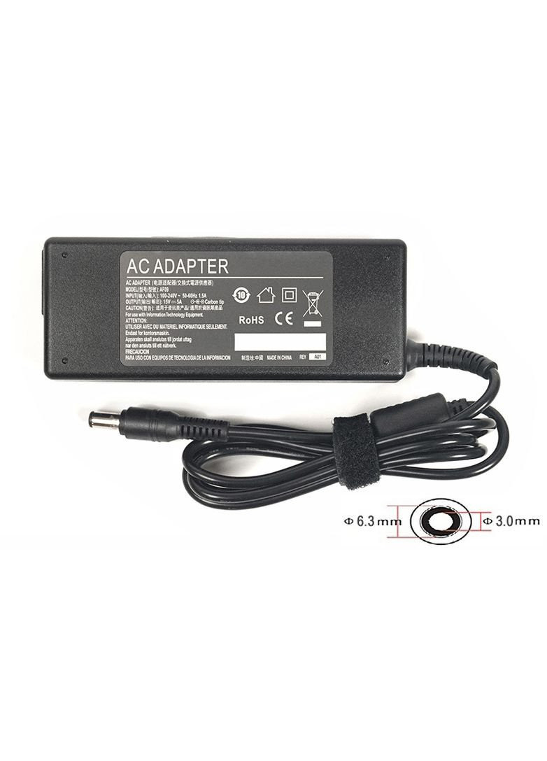 Адаптер для ноутбука TOSHIBA 220V, 15V 75W 5A (6.3*3.0) PowerPlant (314748602)