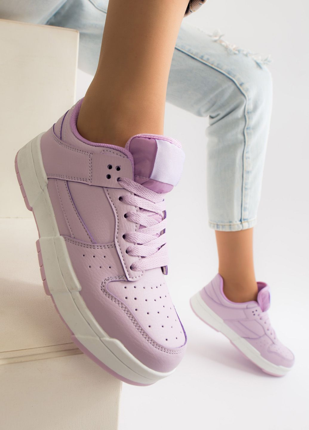 Фиолетовые демисезонные кроссовки женские Fashion