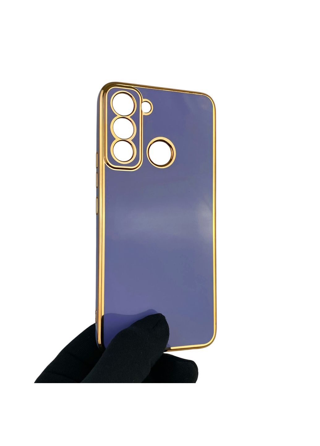 Чехол для POP 5 LTE BD4i с защитой камеры с золотой окантовкой на техно поп 5 лте синий gs1 Tecno (366234630)