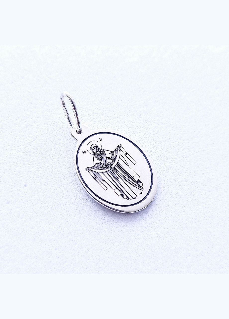 Серебряная икона с молитвой Отче наш. Серебряный подвес ладанка с молитвой 25×19 мм арт.41601 No Brand (301537922)