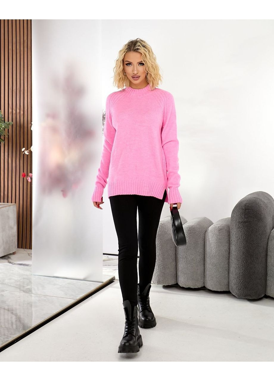 Рожевий светр туніка Garna