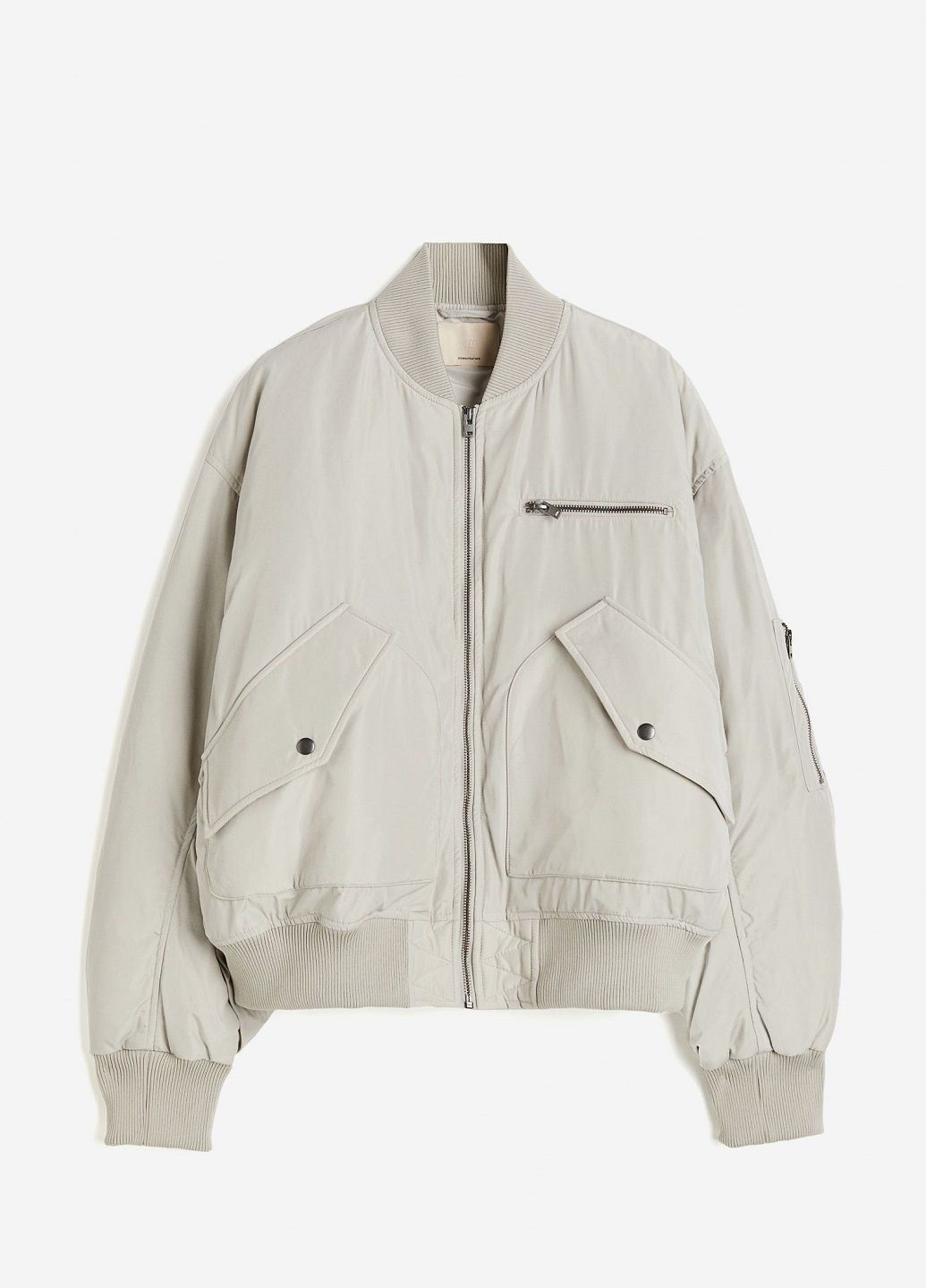Светло-бежевая зимняя куртка H&M
