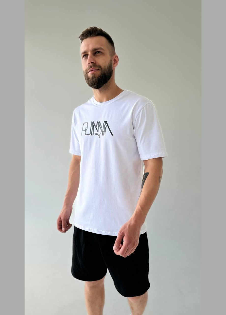 Белая футболка мужская No Brand