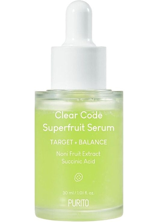 Балансировочная сыворотка для лица Clear Code Superfruit Serum 30ml (1273587-139222) PURITO (368635611)