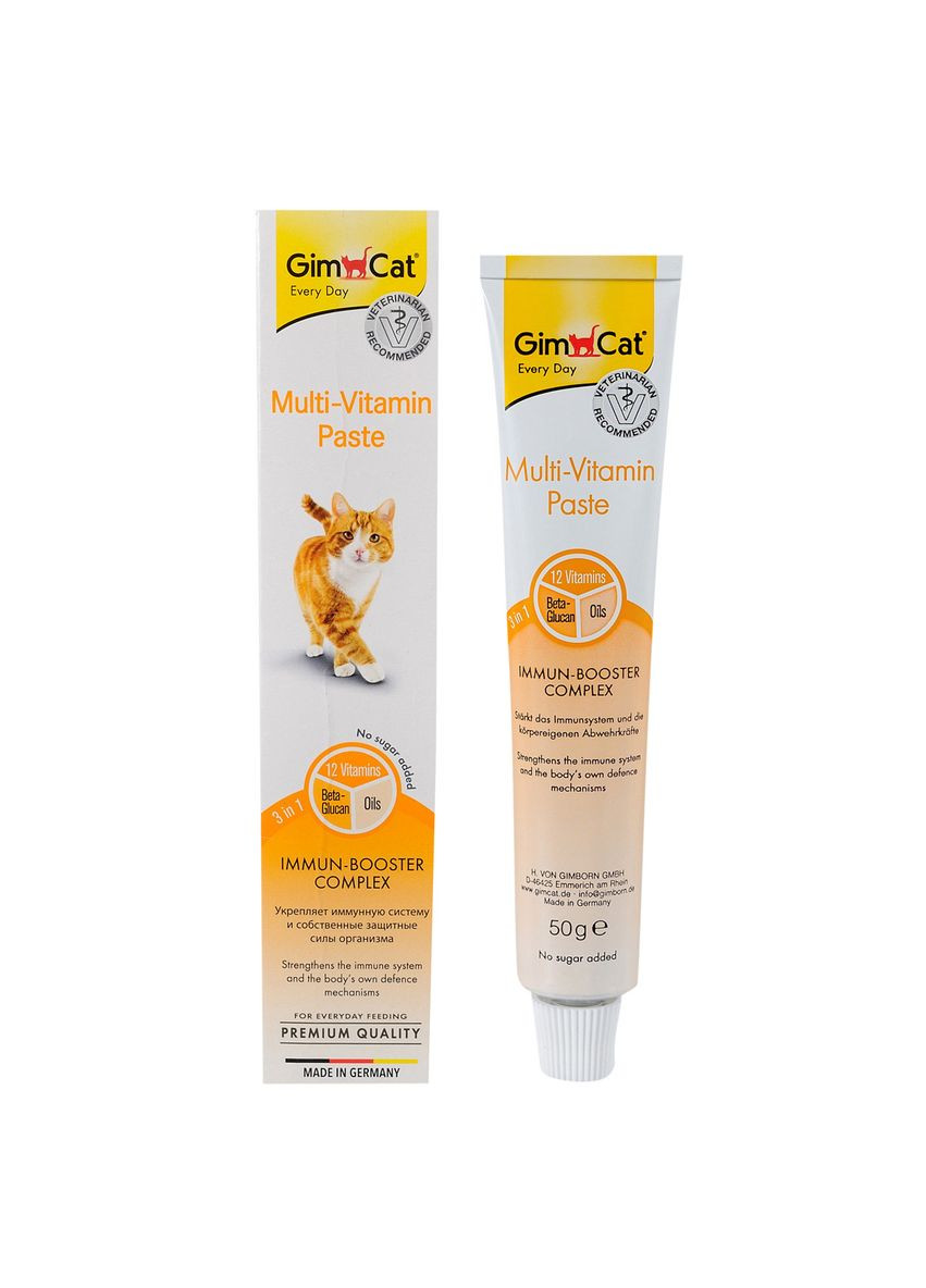 Паста GimCat Мультивитамин для котов 50 г (4002064401423/4002064421629) Gimborn (307794898)